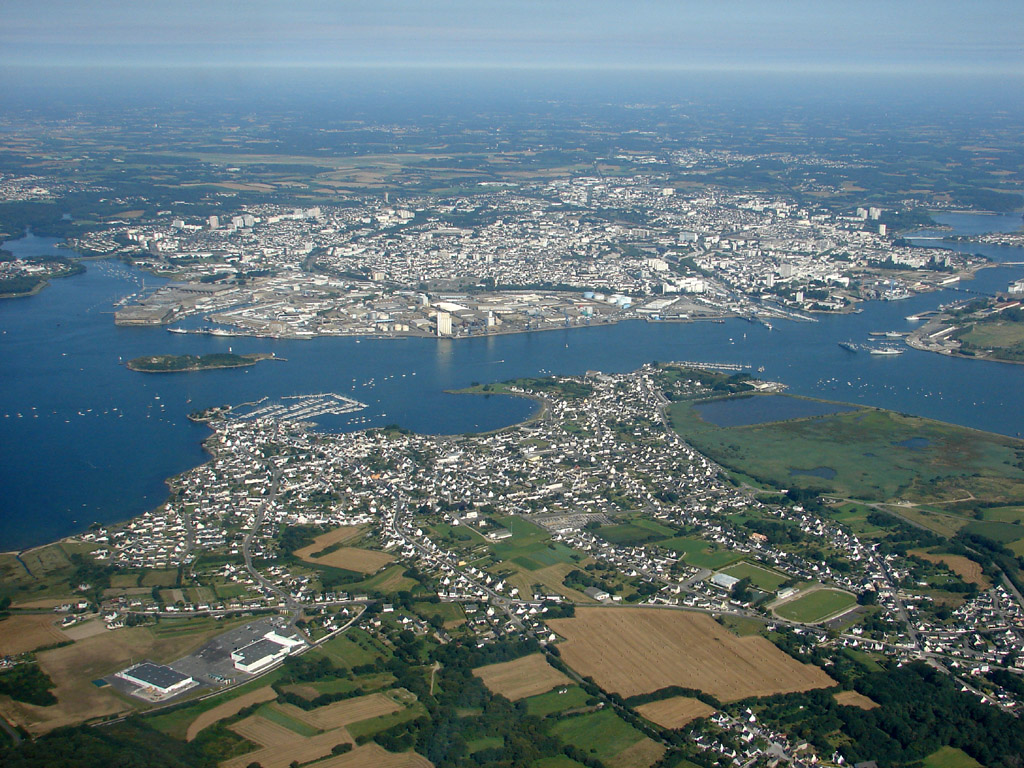 Photo aérienne de Lorient - Morbihan (56)